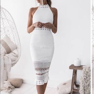 TwoSisters the Label white midi dress!